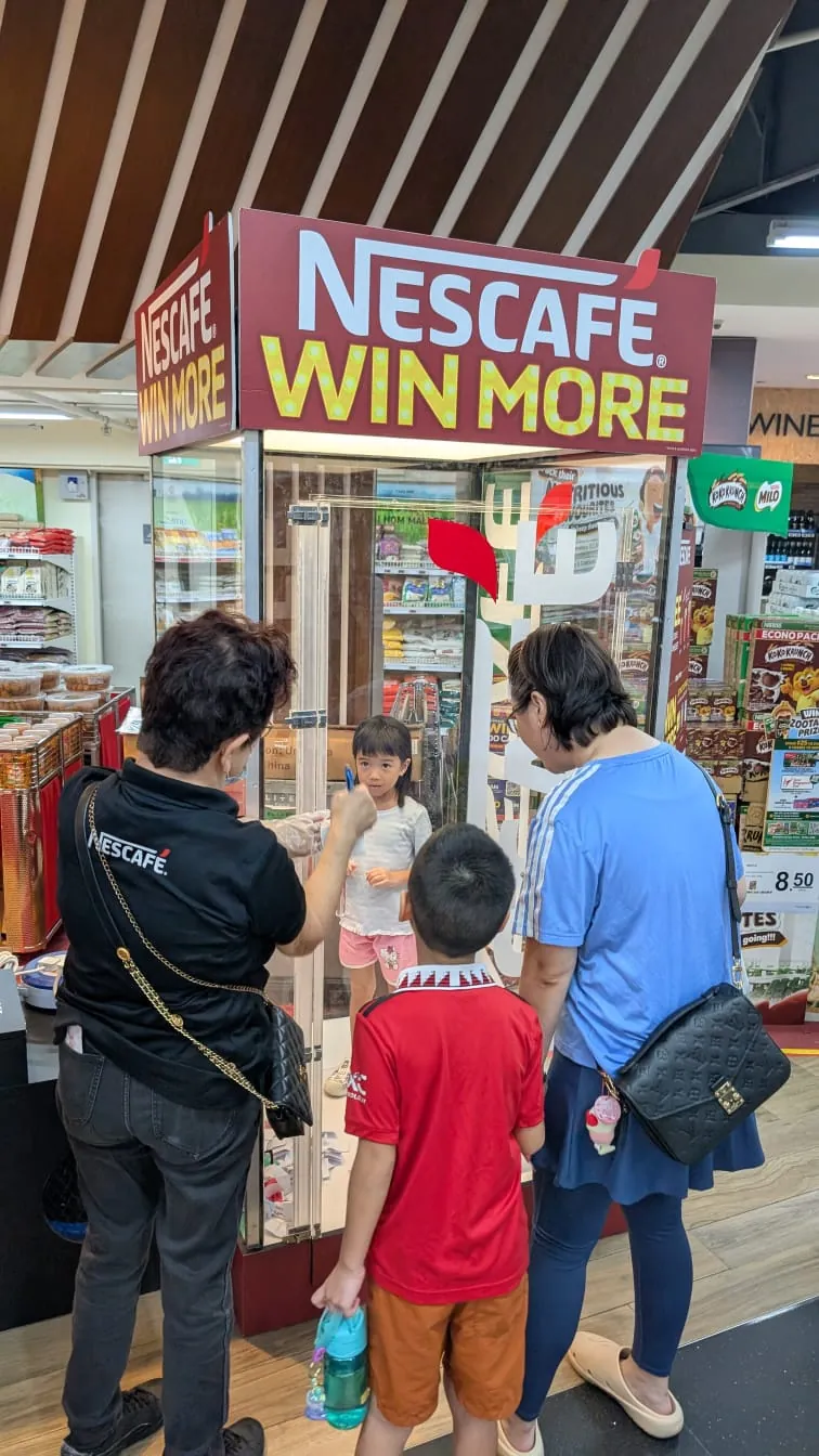 Brand activation in Singapore supermarket